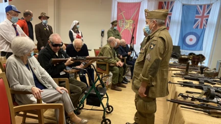 A photo of a weapon demonstration which took place as part of Military Week