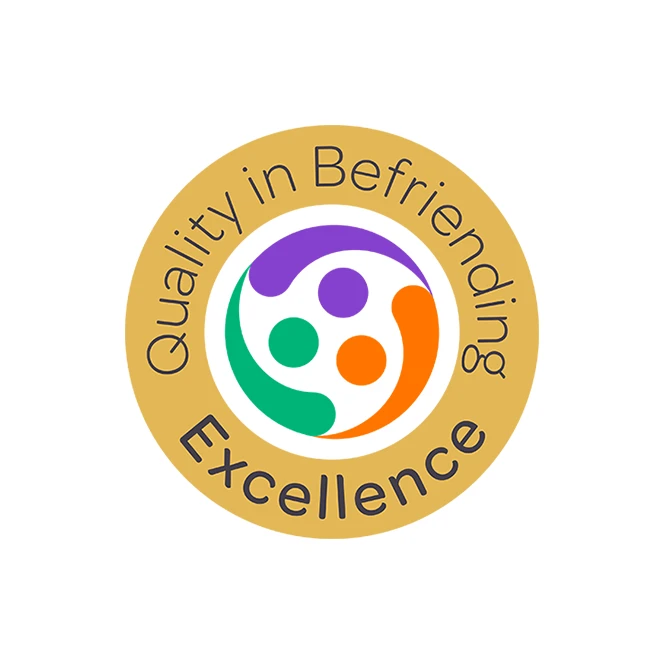 Our Quality In Befriending Excellence Award badge