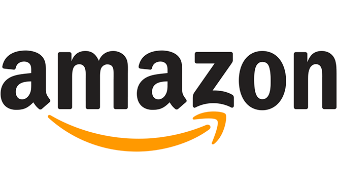 Amazon logo linking to their website