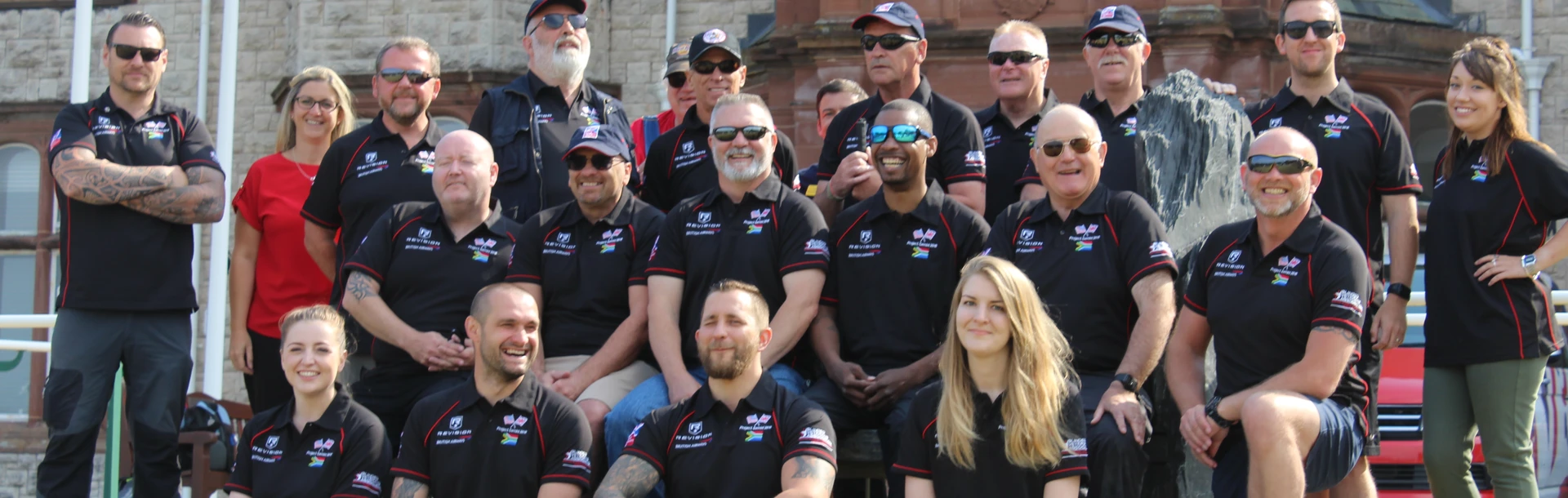A group photo outside the Llandudno centre