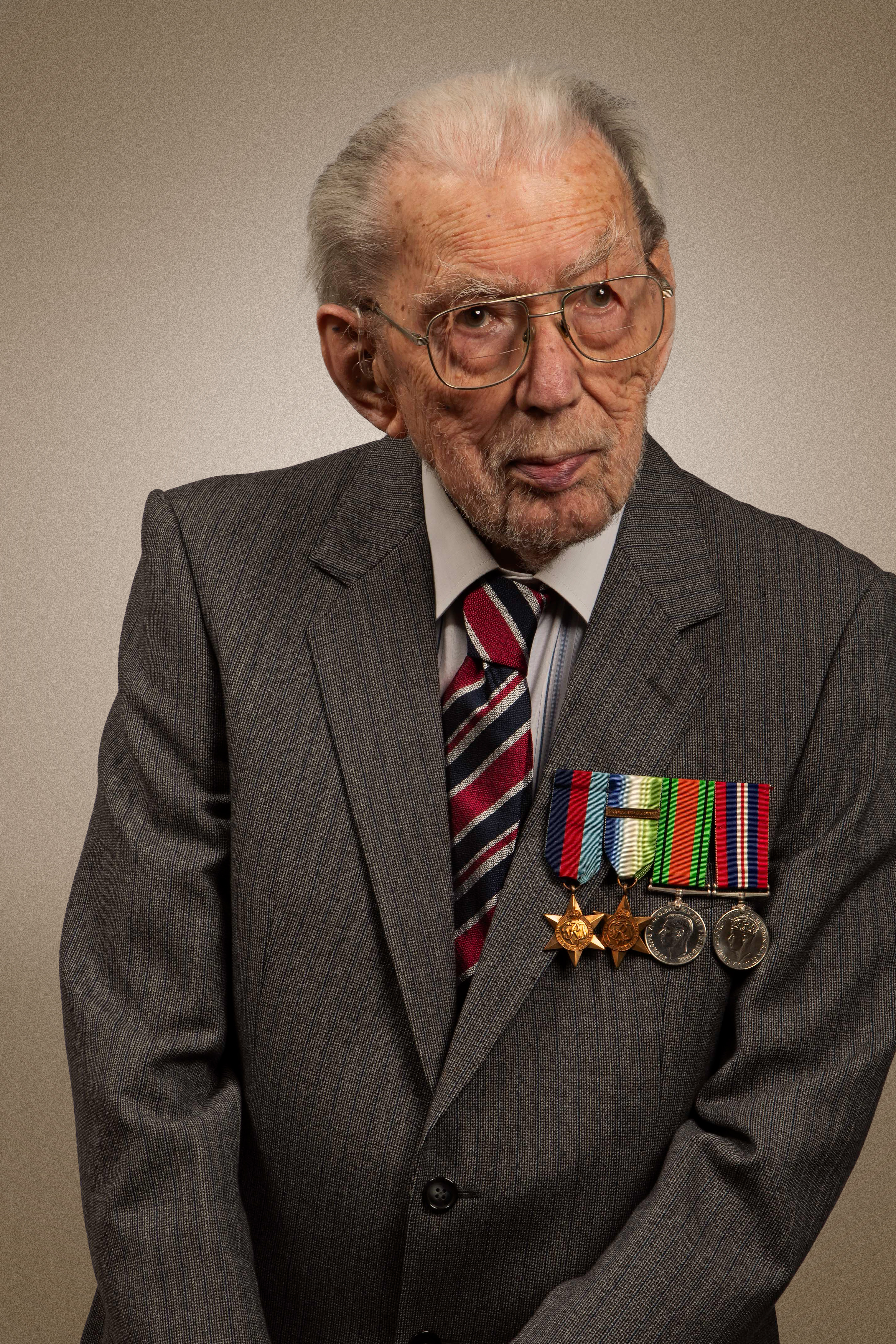 Blind veteran John portrait