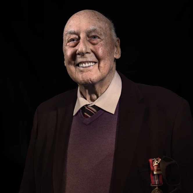 A portrait of Arthur on a black background