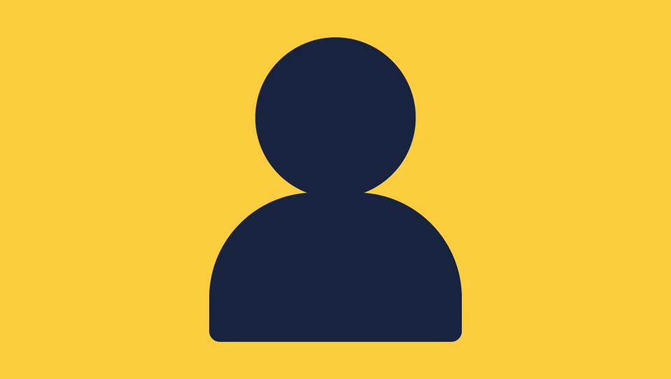 A silhouette of a person representing 'my account'