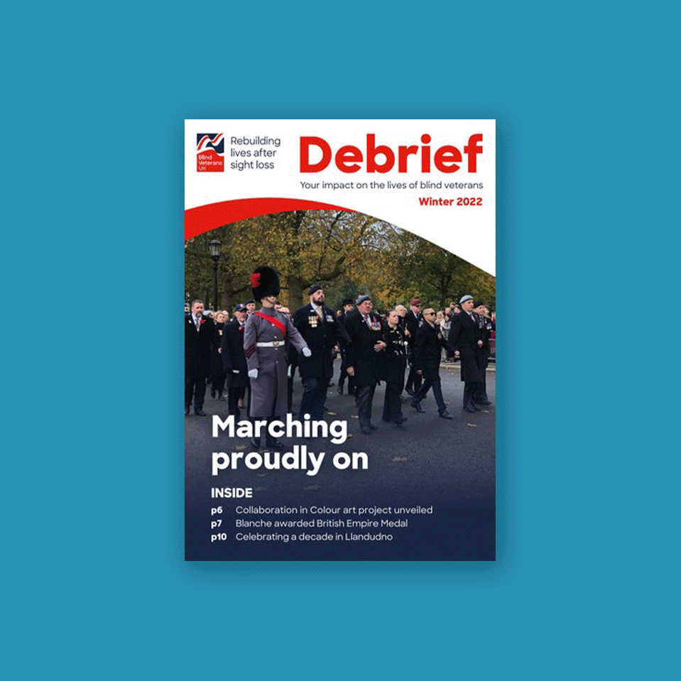 The cover of the winter 2022 issue of Debrief 
