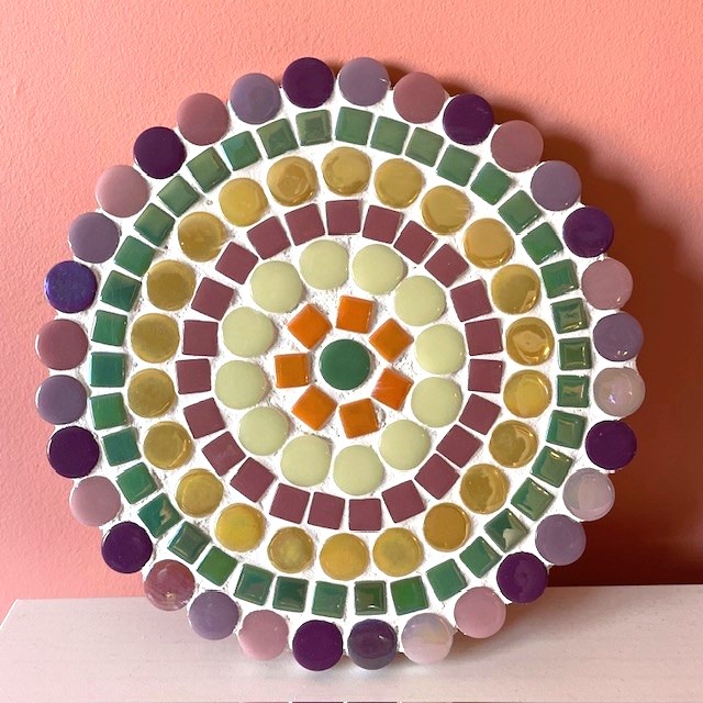 Tuttifrutti mandala mosaic
