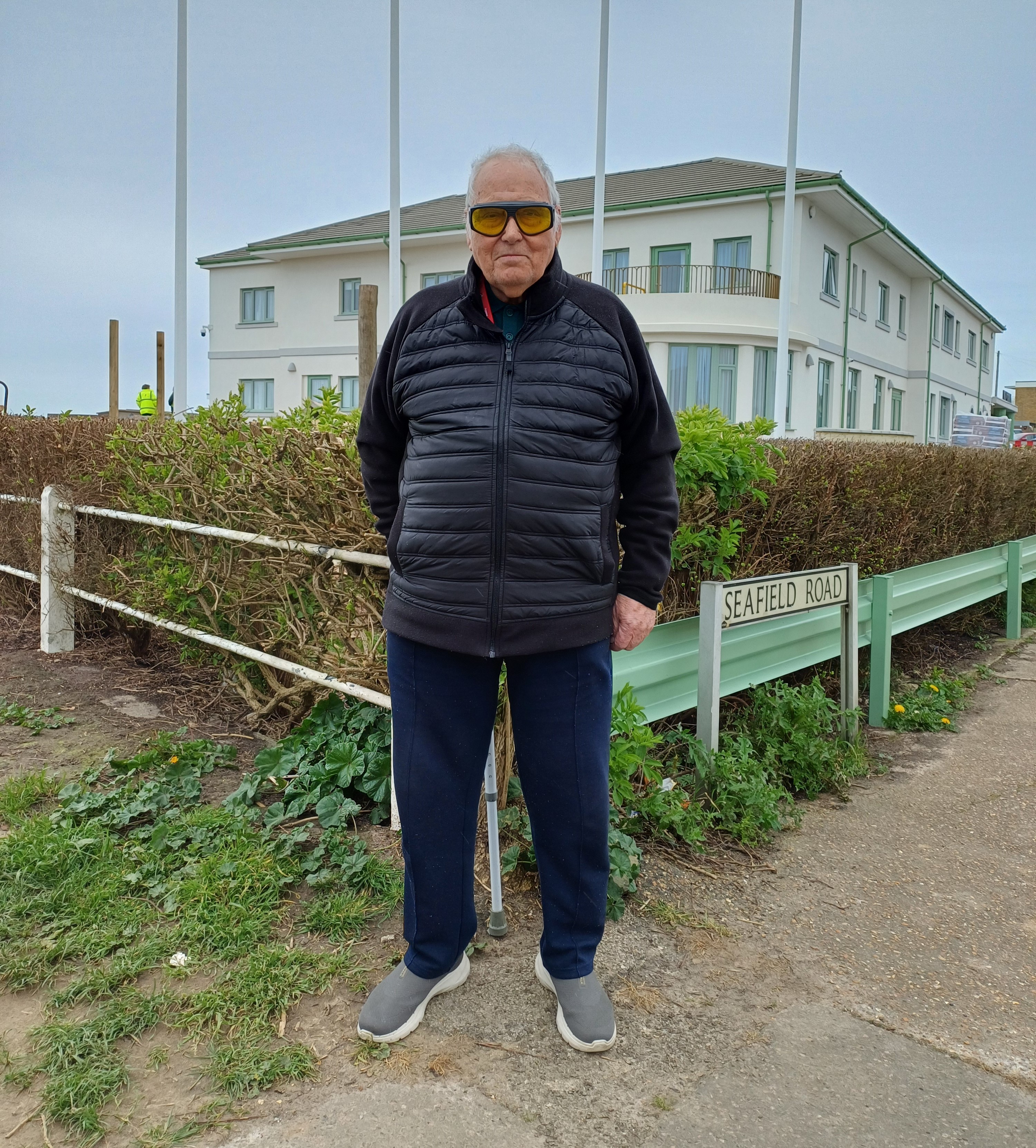 Hindu monk, Babaji Santandas during a recent stay at Rustington
