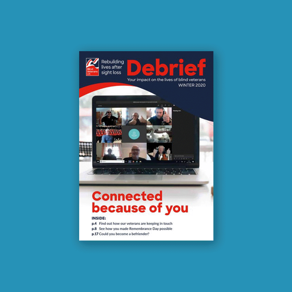 The cover of the winter 2020 issue of Debrief 