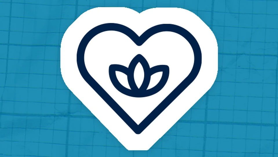 Icon of a flower in a heart