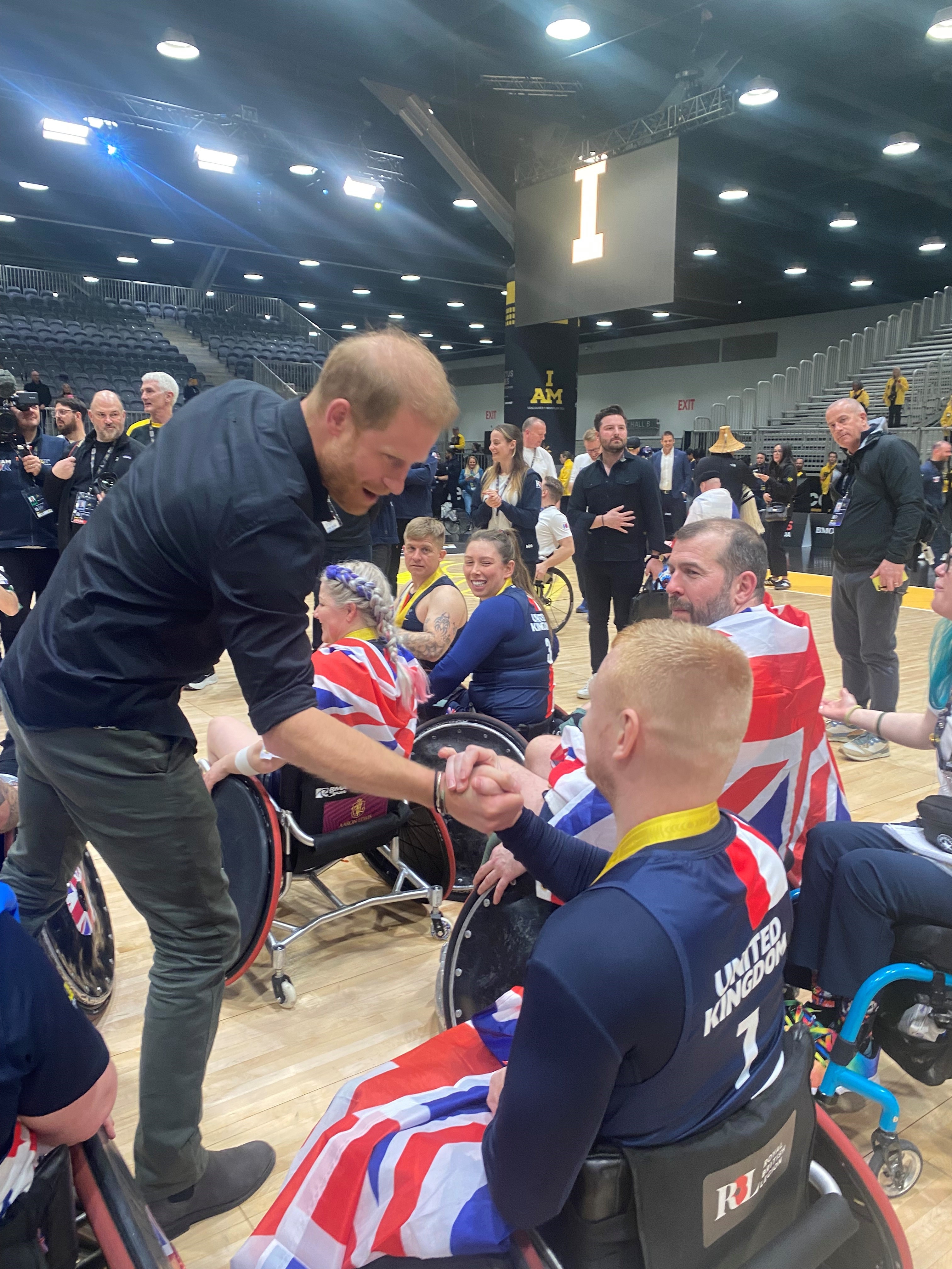 Andy Allen with Prince Harry