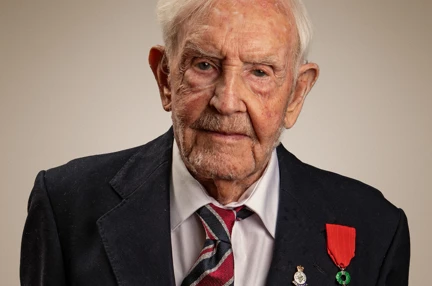 Blind veteran Bob portrait