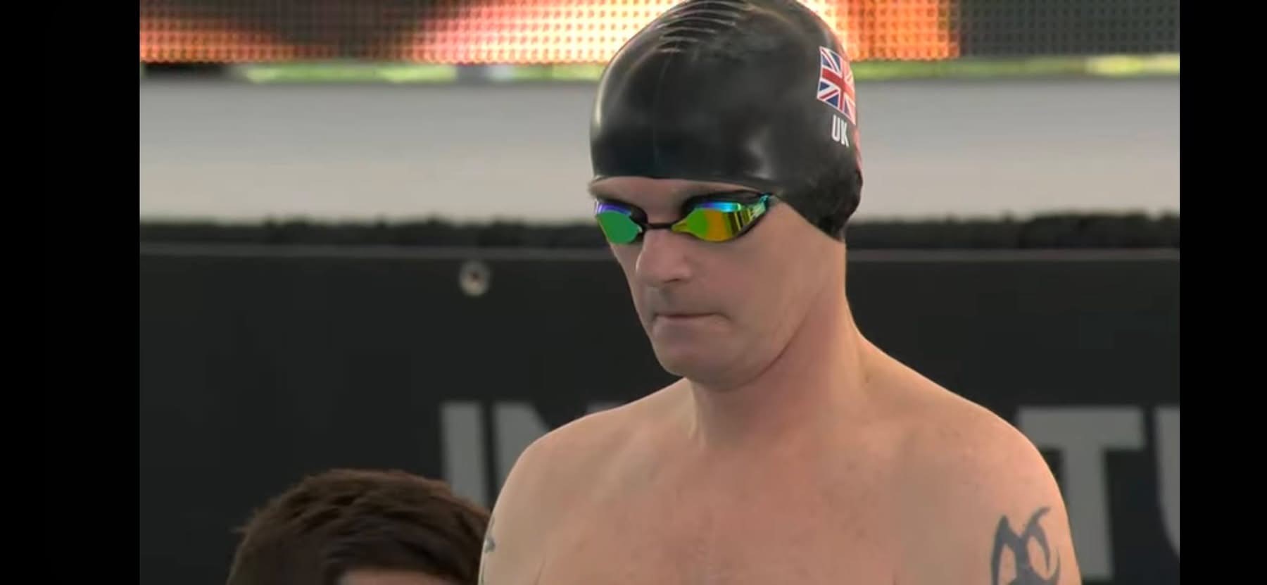 Mark Abel at the pool