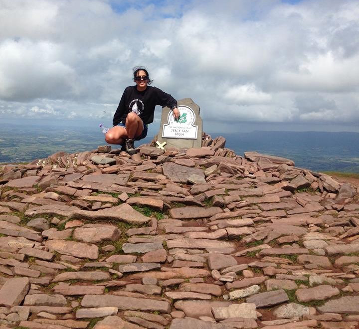 Photo of Sarah Nugee at Pen Y Fan summit
