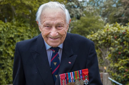 A photo of Ron Cross a blind veteran