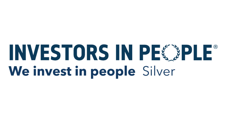 The Investors in People logo which signifies that Blind Veterans UK have been awarded the Silver accreditation