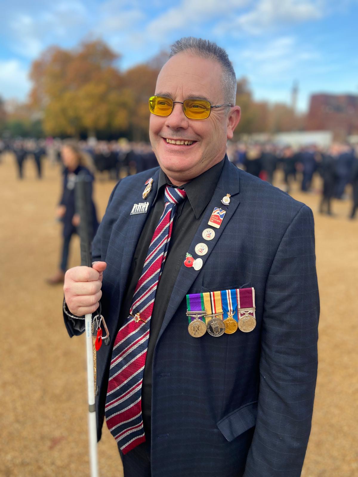 Blind veteran Andy, Remembrance 2025