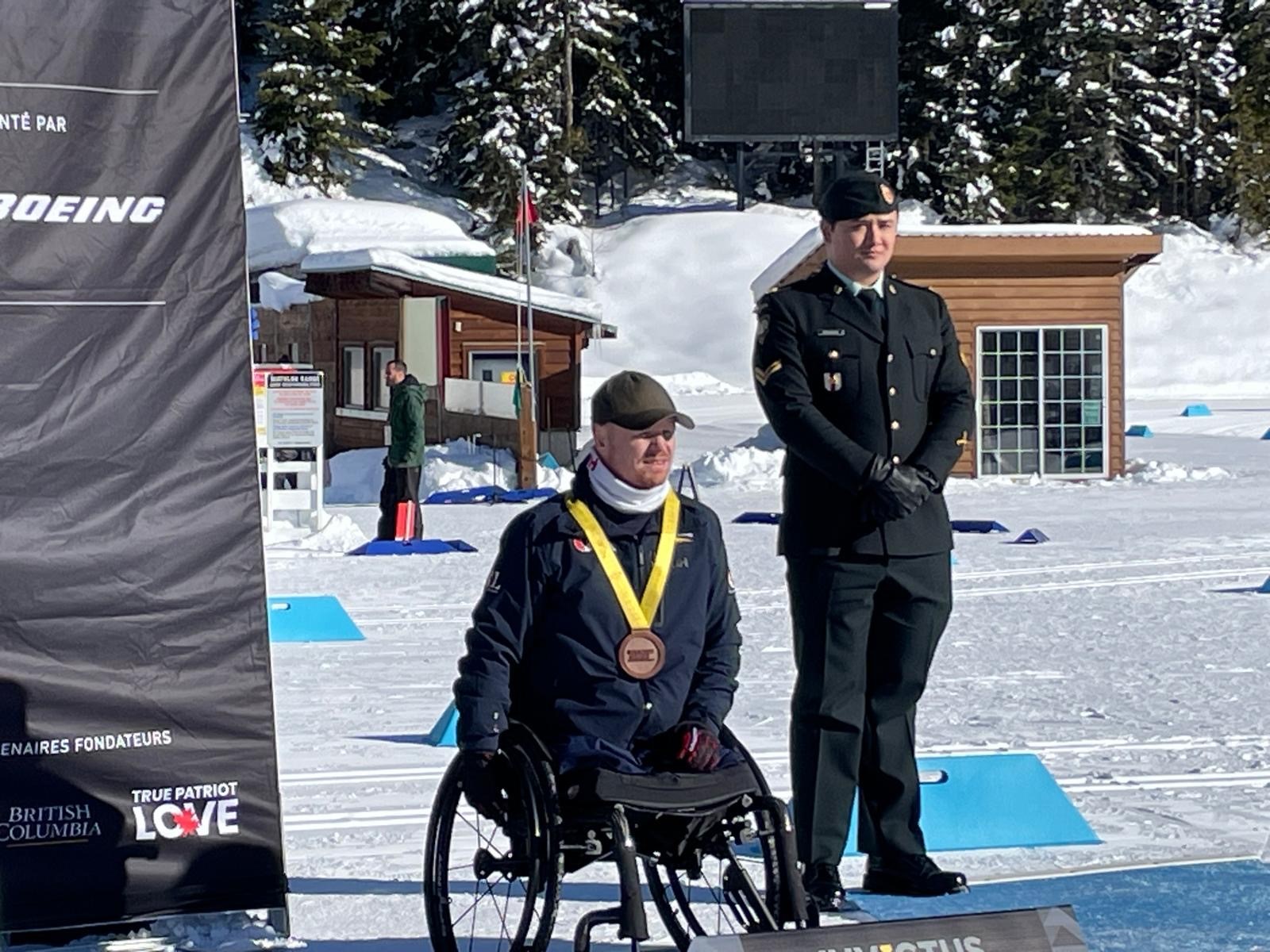 Andy Allen with medal