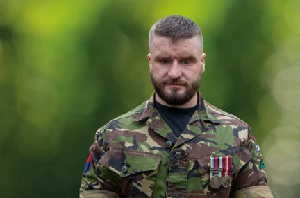 Portrait of Rob wearing his uniform