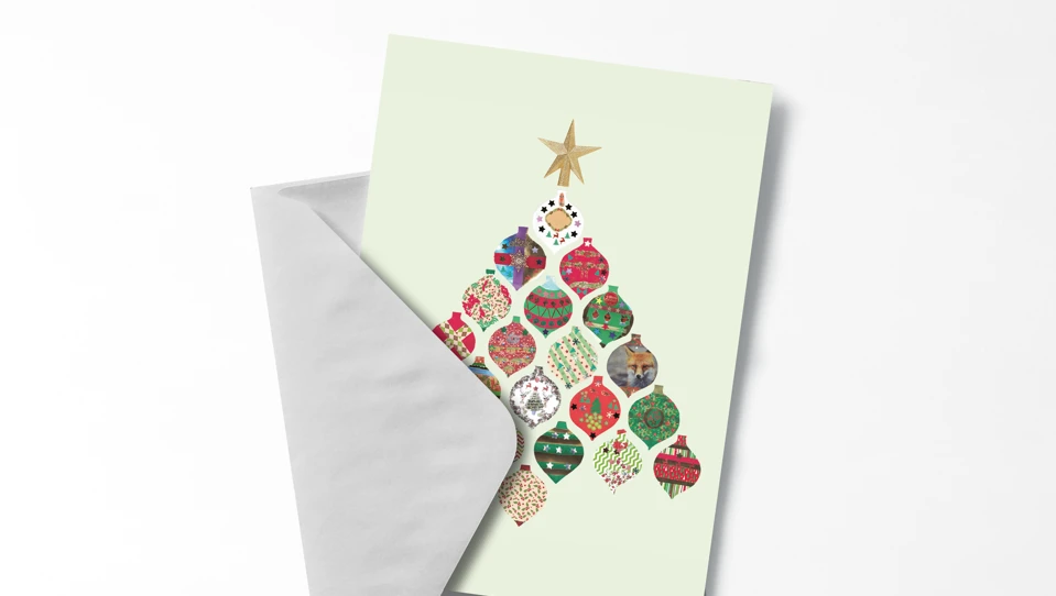 Christmas card with envelope