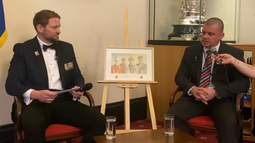 Press play: watch blind veteran Stu speak at RMA Sandhurst.