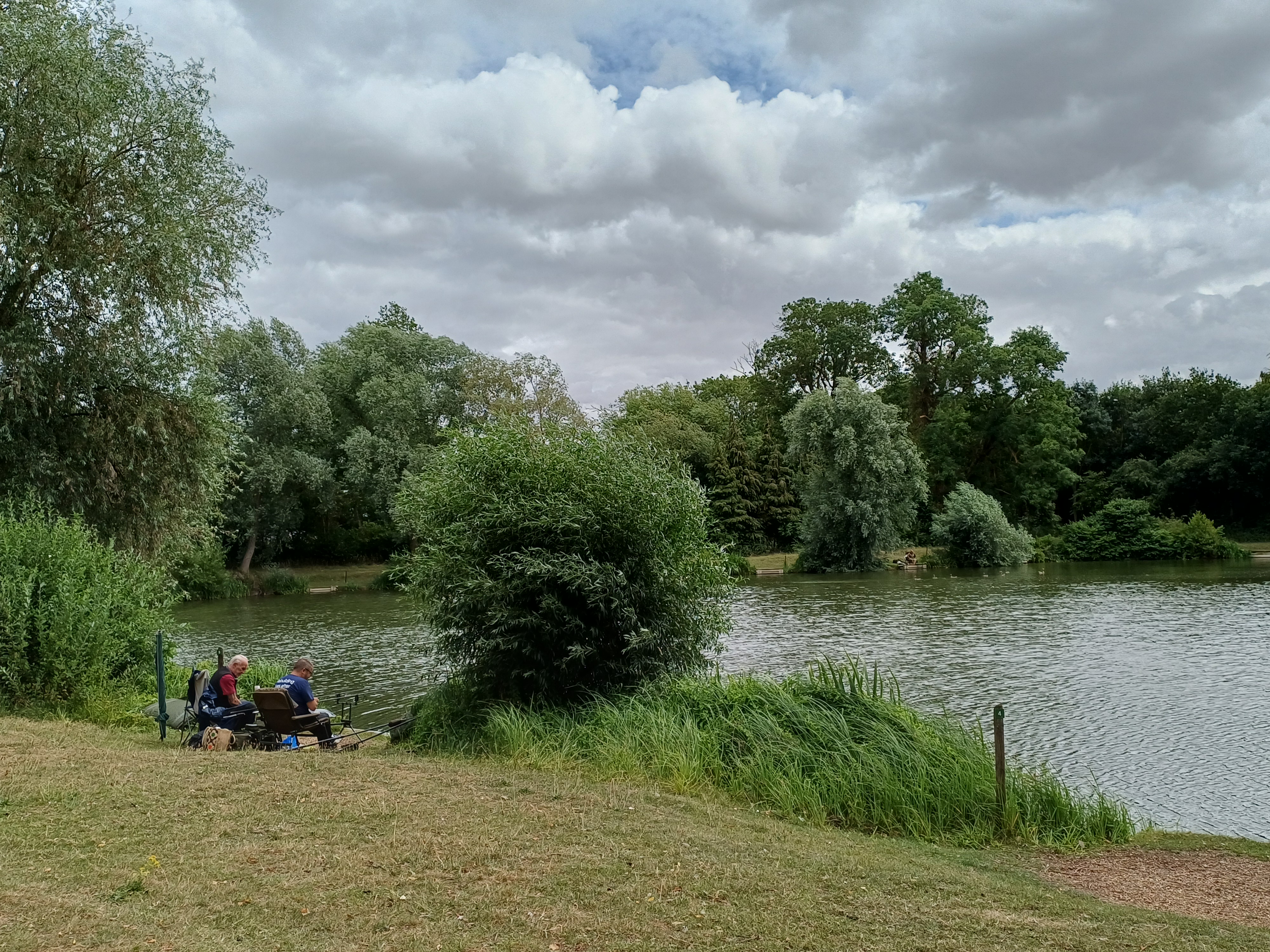 Member Peter and Volunteer Tony fishing 
